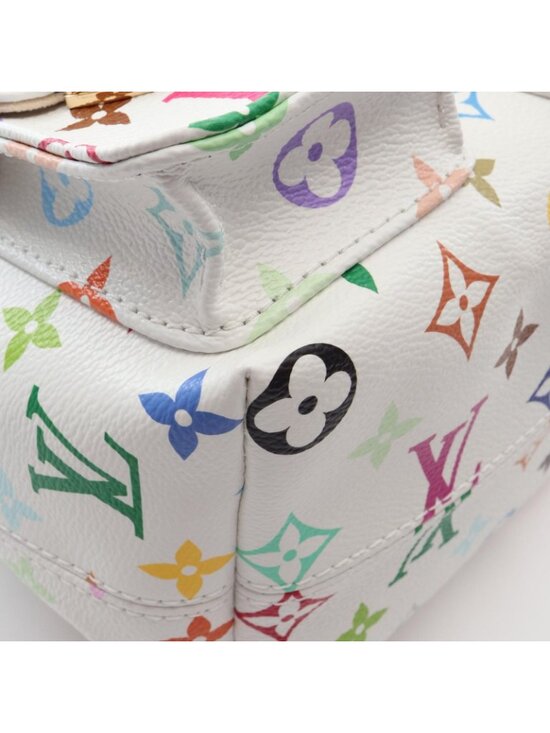 Louis Vuitton Backpack LV TM Venice Monogram Multicolor Blanc Canvas Leather LV